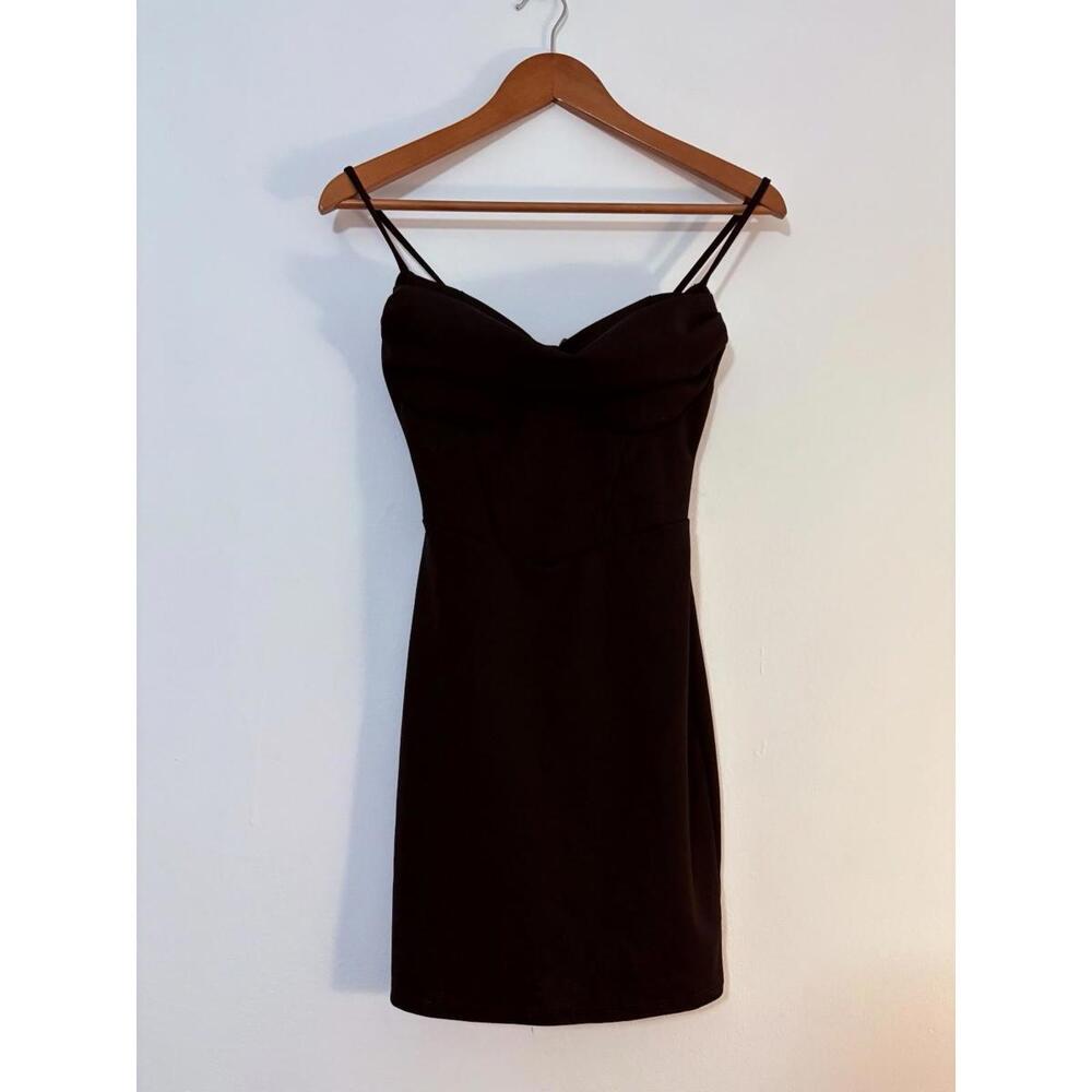 Windsor Black Midi Dress Small Empire Waist Women